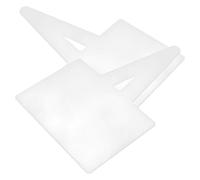 Cabilock Lot de 2 Panneaux D'affichage des Prix Effaçables à Sec, Panneaux Résistants à L'eau en Acrylique Blanc Carré, Supports Professionnels pour Supermarché et Magasin, Écriture