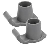 Cabilock Lot de 2 Patins Antidérapants en Plastique pour Déambulateur et Canne, Accessoires Légers Adaptés à Toute Surface et Sol