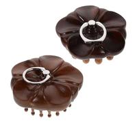 Cabilock Lot de 2 Peignes de Massage du Cuir Chevelu en Bois de Santal avec Anneaux Brosse Gua Sha Portable à Dents Larges et Fines pour Stimulation du Cuir Chevelu et Soin Capillaire