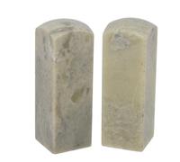 Cabilock Lot de 2 Pierres à Sculpter Qingtian Lisses Tête Arrondie pour Gravure de Sceaux Chinois, Kit de Gravure sur Pierre Vierge pour Calligraphie, Loisirs Créatifs et