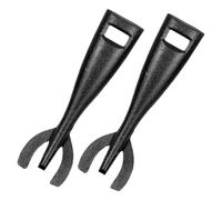 Cabilock Lot De 2 Pinces Teppanyaki En Fer Revêtement Anti-brûlure, Pince Multifonction Antidérapante Pour Assiette à Steak, Fourchette Cuisine Pour Poêle à Fajitas, Ustensile De Cuisson Pratique