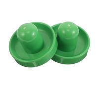 Cabilock Lot de 2 Pousseurs de Hockey sur Air Vert 10 Cm avec Manche Coudé, Raquettes de Table Résistantes pour Jeu Compétitif, Accessoires de Remplacement pour Tables de Hockey
