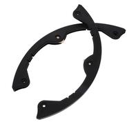 Cabilock Lot de 2 Protections de Bord Arrondies pour Snowboard Simple Taille Moyenne en Pbt Noir Barre Antichoc Solide Compatible Skateboard et Longboard pour Sports D’Hiver et