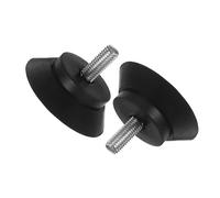 Cabilock Lot de 2 Repose-Pieds Antidérapants M8 pour Tapis Roulant Tapis Anti-Vibrations en Caoutchouc Résistant pour Salle de Sport à Domicile Accessoires Stables pour Équipements de