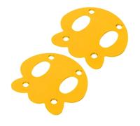 Cabilock Lot de 2 Rondelles de Protection Anti-affaissement en Alliage D'aluminium Jaune pour Skateboard et Longboard, Accessoires de Mise à Niveau, Protège Plateau Usure et Chocs, Skate