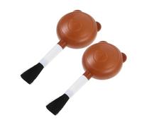 Cabilock Lot De 2 Souffleurs d'air à Poire Brosse Douce Marron, Nettoyeur De Poussière pour Objectifs D'appareils Photo, Outil De Nettoyage Polyvalent pour Électronique Et Matériel Fragile