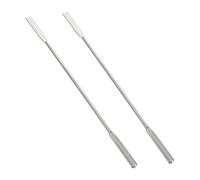 Cabilock Lot de 2 Spatules en Acier Inoxydable 304 Double Tête 18 Cm, Doseuse Micro- U-shaped pour Échantillonnage en Laboratoire et Usage Professionnel