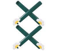 Cabilock Lot de 2 Supports de Livres Pliables en Plastique à Motif Floral Blanc - Support de Bureau Mains Réglable pour Livres de Cuisine Et Partitions Musicales