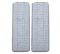 Cabilock Lot de 2 Têtes de Balai en Microfibre Super Absorbantes pour Vadrouille Plate, Nettoie les Crevasses de Plinthes, pour Auditoriums et Salles de Sport