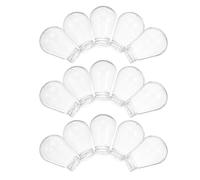 Cabilock Lot de 20 Abat-jours Transparents en Plastique pour Ampoules E27, Forme Goutte 45x66 Mm, Protection Légère et Résistante la Chaleur, Diffuseur Uniforme pour Guirlandes Lumineuses