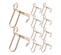 Cabilock Lot de 20 Anneaux d'Ongles Ajustables en Métal Doré Bagues Détachables Bout des Doigts Accessoires de Manucure Pratiques pour Décoration d'Ongles et Usage Quotidien