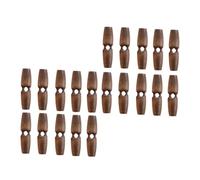 Cabilock Lot de 20 Boutons à Coudre Imitation Corne 6 Cm Couleur Café Boutons de Remplacement Décoratifs pour Manteaux Pulls et Tricot Kit Créatif Couture Robustes et Pratiques