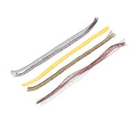 Cabilock Lot de 20 Cils de Poupée DIY Faux Cils Noirs Marron Café et Doré 06 CM Matériel de Fabrication pour Poupées Accessoires Multicolores pour Création Manuelle