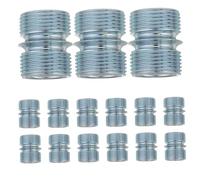 Cabilock Lot De 20 Connecteurs D'Étagères En Fil Métallique Accessoires De Connexion Pièces De Rechange Pour Étagères Pièces De Rangement Écrou De Connecteur Pour Poteau