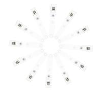 Cabilock Lot de 20 Pinces Métal Double Trou pour Badges, Porte-étiquettes Nominatives Transparentes, Clips De Fixation Pratiques pour Cartes D'identité, Usage Professionnel Et Quotidien