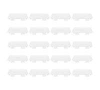 Cabilock Lot de 20 Plaques de Finition Blanches pour Interrupteurs Universelles, Cache-interrupteur sans Vis en Plastique, Protection Poussière et Humidité, Rénovation Maison et