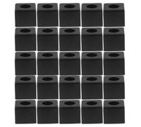 Cabilock Lot de 20 Porte-Craies pour Billard de Poche Noir en Plastique Boîte Carrée Compacte 25 CM Accessoire Portable pour Salle de Billard et Snooker pour Parties et Événements
