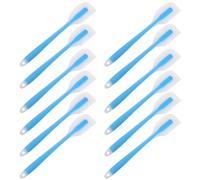 Cabilock Lot De 20 Spatules De Mélange En Silicone Haute Température Lisseur À Gâteaux Résistant À La Chaleur Spatule À Crème Au Beurre Flexible Racloir De Cuisine Bleu Ciel