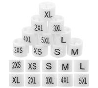 Cabilock Lot de 200 marqueurs de taille en plastique pour vêtements, étiquettes numérotées, séparateurs de placards, 2XS-5XL