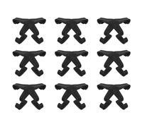 Cabilock Lot de 24 Clips de Fixation pour Cage à Hamster et Lapin en PP Noir, Installation Facile, Fixation pour Assemblage DIY et Voyage