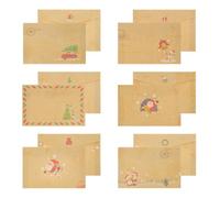 Cabilock Lot de 24 Enveloppes d'Invitation Style Rétro en Papier Kraft Format Standard Couleur Marron Naturel pour Fêtes Mariages et Anniversaires Fournitures de Fête Essentielles