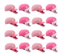Cabilock Lot de 24 Pinces à Cheveux Décoratives de Cœur Mini Barrettes en Plastique Rose et Rose Foncé Accessoires Légers pour Maintien de Frange et Mèches Rebelles pour École et