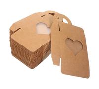 Cabilock Lot de 25 Boîtes à Vin en Papier Kraft Fenêtre Transparente et Poignée Étuis à Bouteille Vintage pour Coffret Présent Boîte de Rangement Portable pour Bouteilles pour Fête et