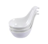 Cabilock Lot de 3 bols en céramique - Mini coupelles à sauce - Blanc - En porcelaine - Petits bols de service - Pour sauces, caviar, ketchup