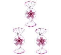 Cabilock Lot De 3 Décorations Chics en Verre pour Bonbons Décoration De Bureau Œuvres pour La Maison pour Le Salon