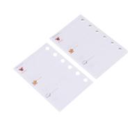 Cabilock Lot de 3 Feuilles Mobiles Perforées A7, Recharge de Papier pour Agenda à 6 Anneaux, Papier Lisse pour Prise de Notes, Cahier à Feuilles Mobiles Compatible, Fourniture Scolaire