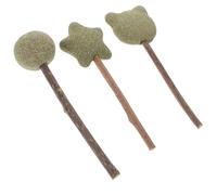 Cabilock Lot de 3 Jouets Dentaires à Mâcher pour Chats en Bâtonnets Naturels Soin Buccal et L'Éveil des Sens des Chatons