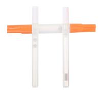 Cabilock Lot de 3 Marqueurs de Peinture Rechargeables Vides Stylo à Peinture Double Pointe Orange Pointe Biseautée 3Mm et 05Mm Compatibles Dessin Artistique et Bureau