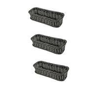 Cabilock Lot de 3 Paniers Rectangulaires en Imitation Rotin pour Le Rangement Des Légumes Idéal pour Un Hôtel Un Restaurant Une Maison