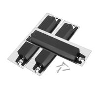 Cabilock Lot de 3 Plaques de Gâche pour Serrure à Boule, Kit D'installation de Verrou de Sécurité en Acier Vis, Plaques de Renfort pour Porte Intérieure - Réparation et Cache-trou
