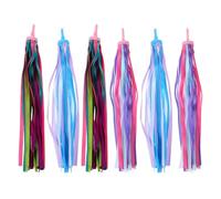 Cabilock Lot de 3 Rubans Colorés pour Guidon de Trottinette et Vélo Garçon et Filles 32 Pompons par Kit Décoration Polyvalente pour Draisienne Accessoires Vélo Fille Banderoles