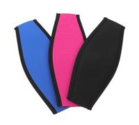 Cabilock Lot de 3 Sangles de Protection pour Masque de Plongée en Néoprène Bandeaux Colorés Noir Rose et Bleu Protection Capillaire Intégrée Séchage Rapide Accessoires pour Sports