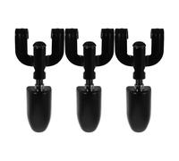 Cabilock Lot de 3 Tirants de Caisse Claire Électrophorétiques Noirs Supports de Jante de Tambour Universels pour Fixation Robuste Matériel de Batterie Professionnel pour Répétitions