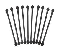 Cabilock Lot de 30 Pinceaux à Sec en Éponge Double Embout Noir pour Modélisme Brossage à Sec Vieillissement DIY Stylo Éponge Haute Densité pour Peinture Miniature et Décorations de