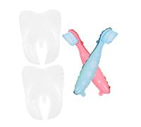 Cabilock Lot De 4 Ballons De Dent Et Brosse à Dents Grosse Taille Pvc Couleurs Rose Et Bleu Décorations Pédagogiques Garçon Et Filles Fêtes Prénatales Anniversaires Baby Shower