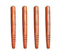 Cabilock Lot de 4 Bâtons D'acupression Marron en Matériau Synthétique, Légers et Portables pour Soulager la Fatigue la Maison Extérieur