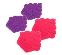 Cabilock Lot de 4 Blocs Réfrigérants Réutilisables pour Congélateur, 4pcs Rouge et Violet, Compatible Glacières et Paquet Isothermes, Pack de Glace Portable pour Pique-niques et