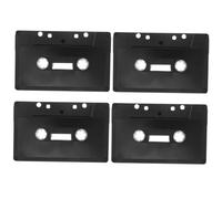 Cabilock Lot De 4 Cassettes Audio Vierges DIY Vintage, Décoration Murale Rétro, Noir, Ornement Créatif pour Fêtes Et Anniversaires, Bricolage Artistique, Style Rustique Et Rétro
