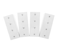 Cabilock Lot de 4 Connecteurs en Acier Inoxydable pour Système de Rail de Rideau, Accessoires de Fixation pour Tringle à Rideaux de Plafond, Compatible, Montage Rapide pour Extension