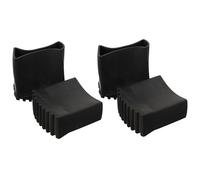 Cabilock Lot de 4 Coussinets en Caoutchouc Noir pour Pieds D'échelle Pliante Antidérapants Fonction Protectrice et Isolation Sonore, pour Escaliers Pliants