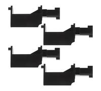 Cabilock Lot de 4 Crochets de Porte Universels pour Micro-Ondes Loquet de Remplacement Robuste Installation Rapide Accessoire Compatible pour Réparation et Maintien de Porte de Four