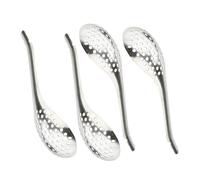 Cabilock Lot de 4 Cuillères à Caviar en Acier Inoxydable, Cuillères à Fentes de Sphérification Cuisine, Ustensiles Cuisine pour Maison et Restaurant, Outil Créatif pour Préparation de