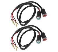 Cabilock Lot de 4 Feux Indicateurs de Vitesse pour Quad Atv Voyant Marche Arrière Rouge et Témoin Point Mort Vert LED Haute Luminosité Résistance aux Intempéries Accessoires Moto Tout-
