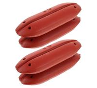 Cabilock Lot de 4 Flotteurs Ovales en Mousse Rouge Eva Dure 36x56x181 Mm pour Filets de Pêche, Bouées de Corde de Pêche Haute Visibilité, Bouées d'ancrage Résistantes aux