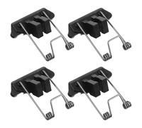 Cabilock Lot de 4 Pièces de Rechange pour Tondeuse à Cheveux DIY Comprenant Galet Suiveur de Came Tête Pivotante Noire et Bloc de Guidage Plastique Fixe Ressorts de Tension Compatibles