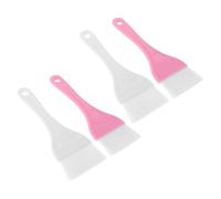 Cabilock Lot de 4 Pinceaux Applicateurs Extra Larges pour Masques Visage et Corps Fibres Douces pour Peaux Sensibles 2 Blancs et 2 Roses 168 X 55 CM pour Soins Corporels et